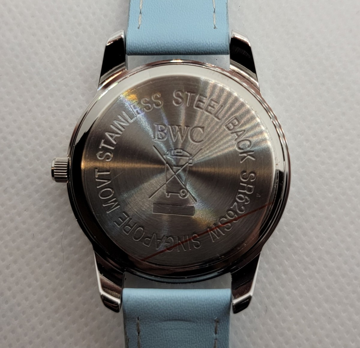 BWC Baby Blue Sparkly Face Watch Arcana-Baby Blue Steel Watch for Men | Aventurine Dial  main image 3