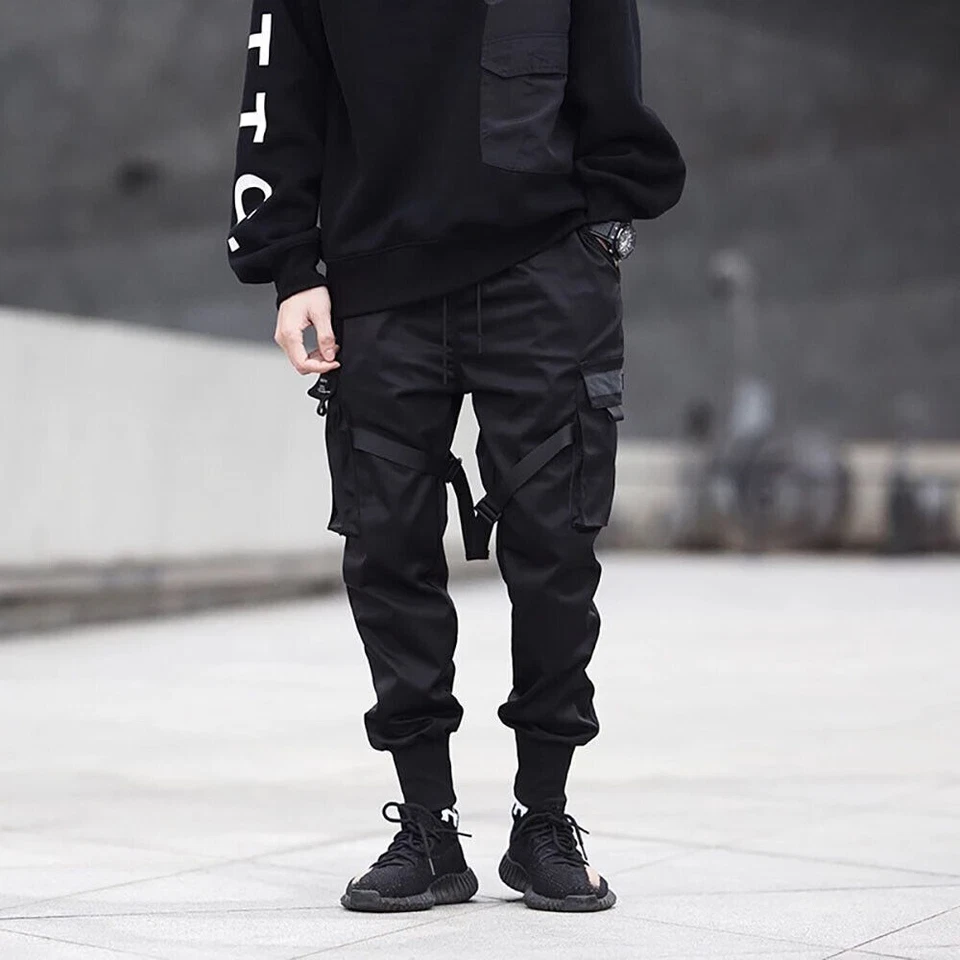 Niepce Techwear Matte Black Pants Streetwear Urban Casual Trouser Joggers - Image 4 of 4