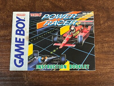 RARE VERSION ASI - NOTICE SEULE 100% ORIGINALE - POWER RACER GAMEBOY BOOKLET