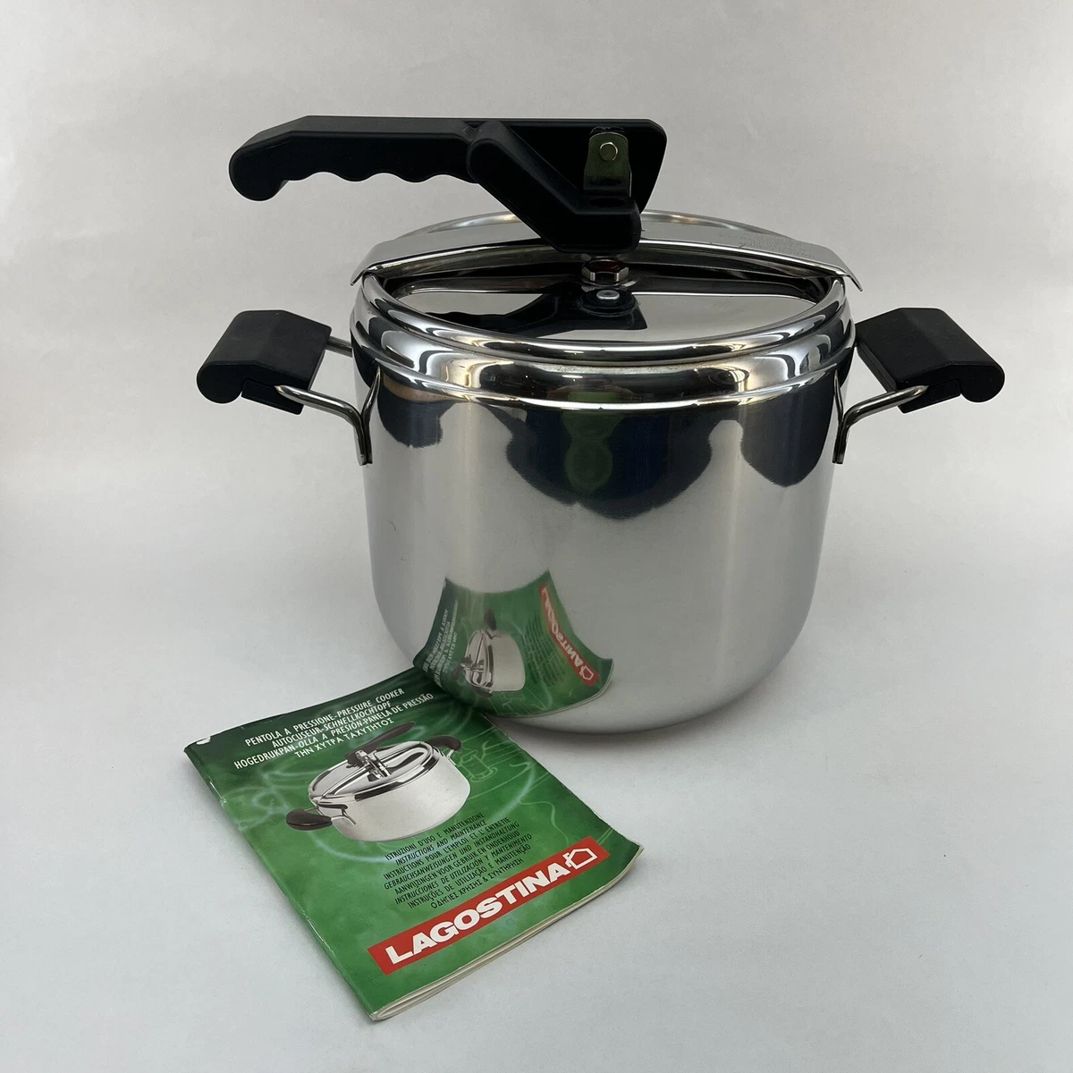 Lagostina Irradial Plus Pressure Cooker 18 10 Stainless Steel Cookware Italy