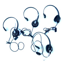Lot of 4 PLANTRONICS HW251 HEADSET - BLACK