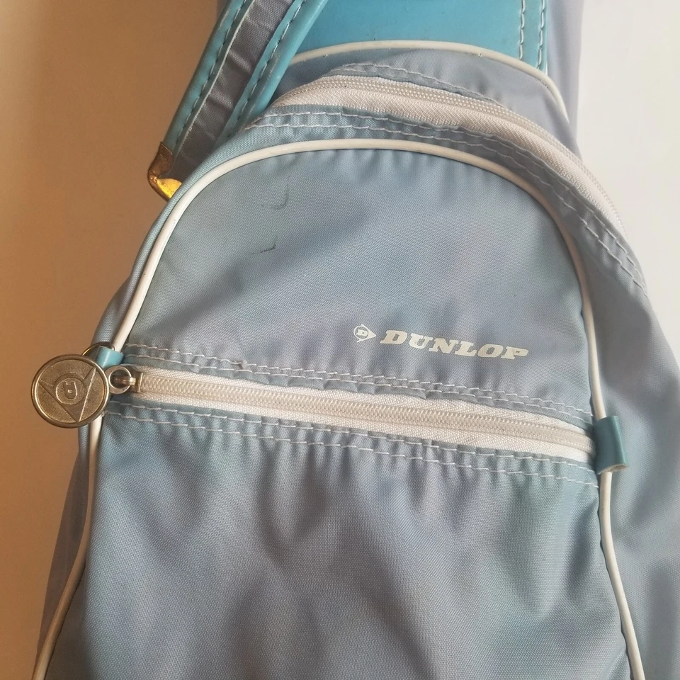 Bolso de golf Dunlop para dama de cuero sintético vintage azul Foto 3 de 4