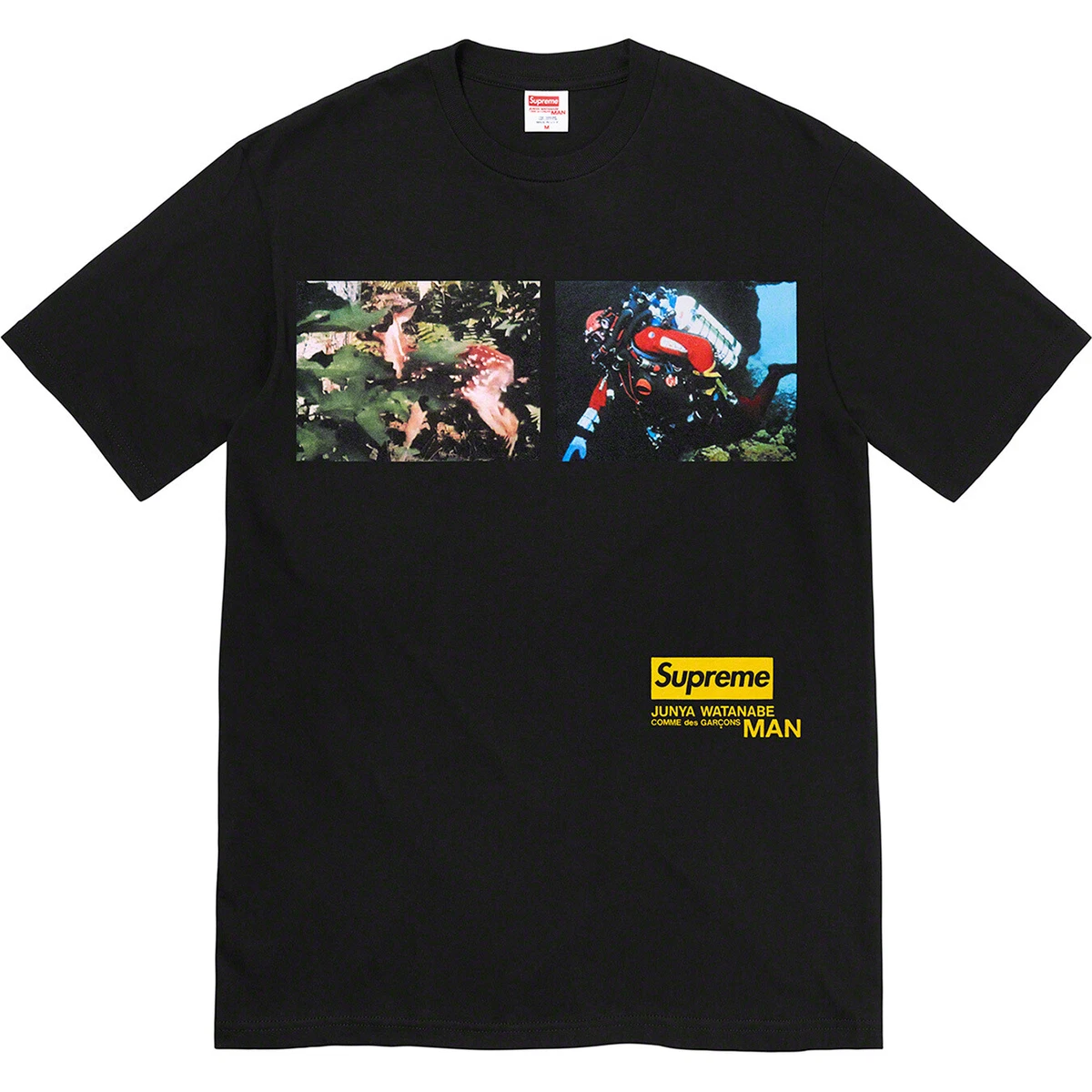 Supreme x JUNYA WATANABE CDG MAN Nature Tee Black FW21 (FW21T2) Size M