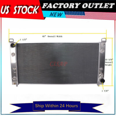 Aluminum Radiator For Chevy GMC Silverado 3500 Sierra 2500 HD Classic 2003-2007