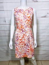 Ann Taylor Womens Dress Size 6 Multicolor Lined Sleeveless Back Zip