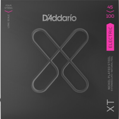 Daddario XTB45100 XT Nickel Electric Bass Strings Regular Light 45-100, New!
