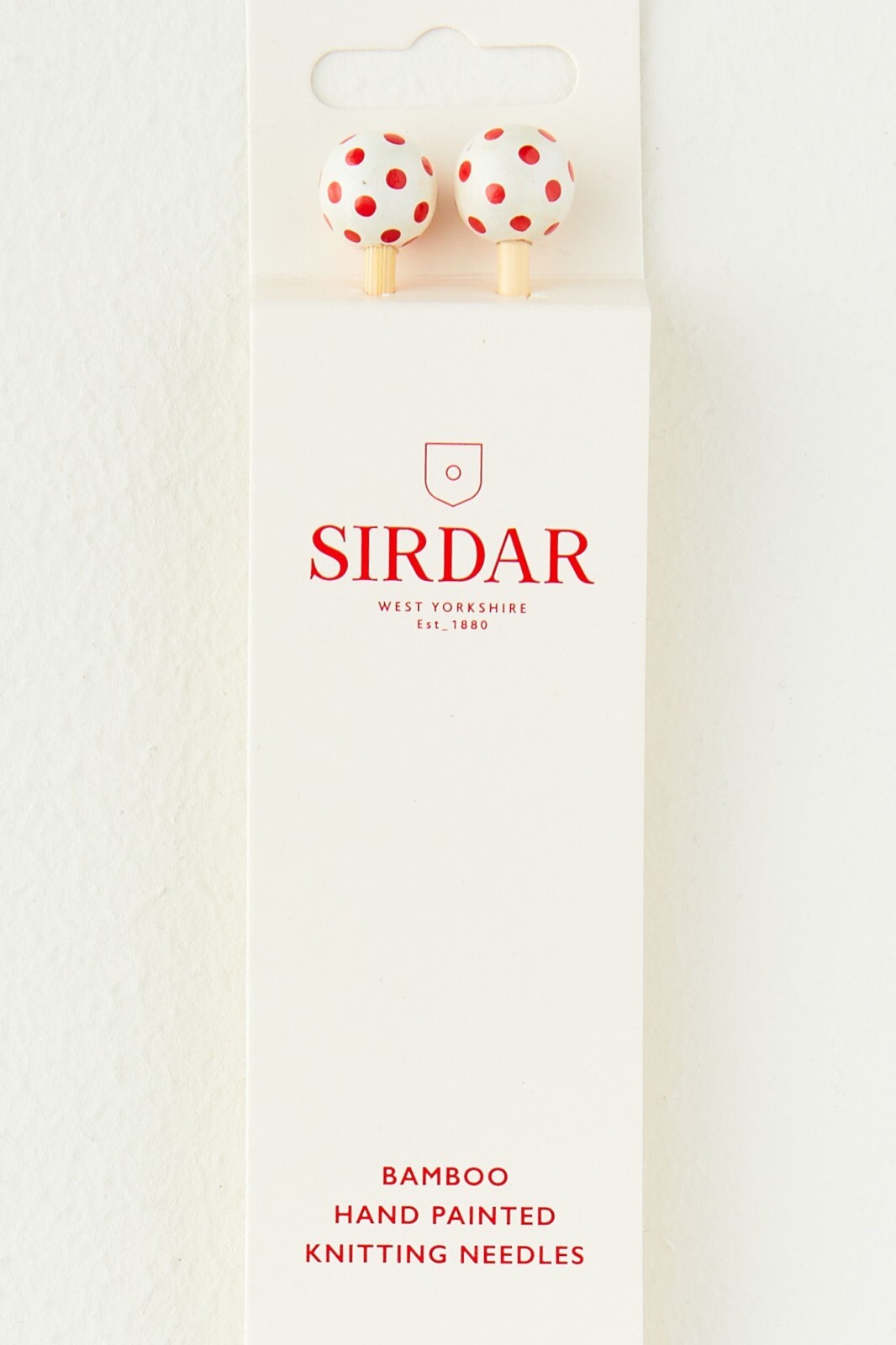 Sirdar Bamboo 35cm Long Hand Painted Knitting Needles. 3.75mm.