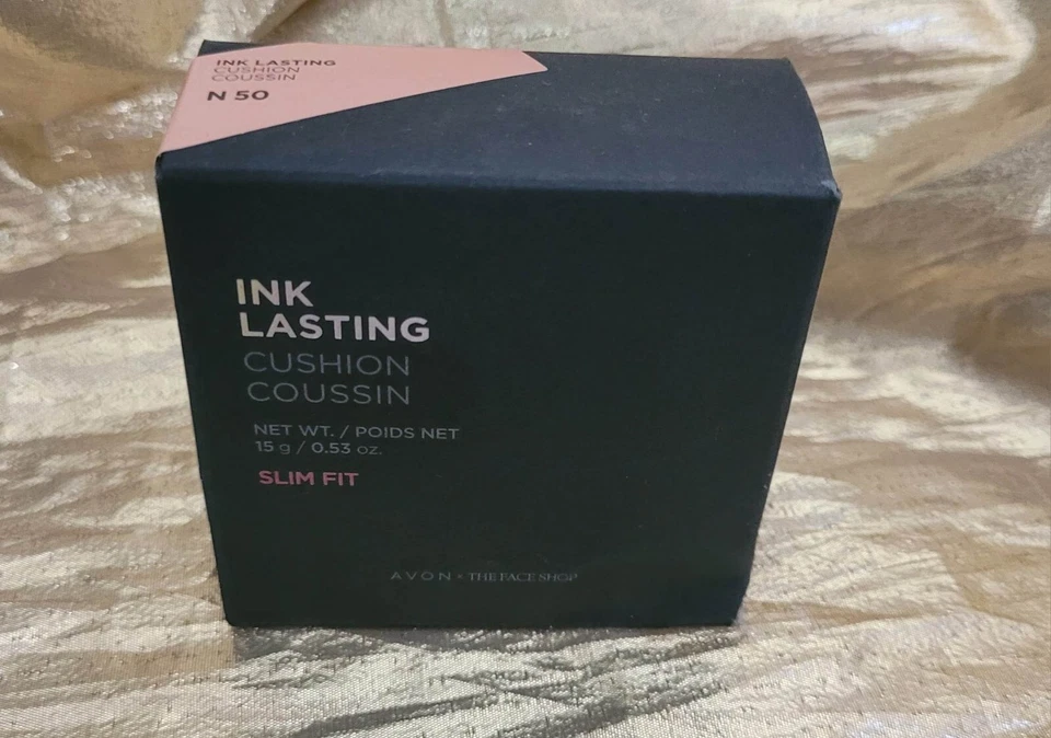Base de maquillaje Avon Ink Lasting Cushion color bronceado medio N50 ~ NUEVA EN CAJA ~ ENVÍO AL DÍA SIGUIENTE Foto 4 de 4