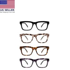 Reading Glasses Women Square Blue Light Multicolor 4 Piece Set Strength 1.00 ne