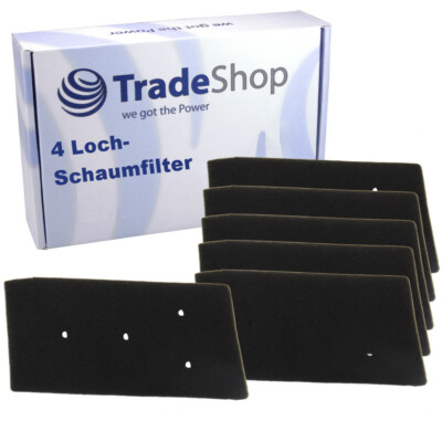 6x Schaumfilter Staubfilter für Bauknecht TKPrime75A2Di TKPrime85A2BW TKStar87EX