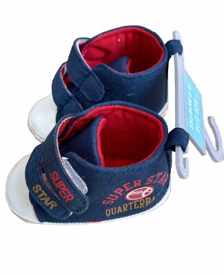 Baby Primark Baseballschuhe Kinderwagenschuhe Superstar Quarterback 6-9 Monate Neu