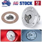 <!--F#f_0-->Billet Aluminum Aircraft Style Fuel Cell Gas Cap 6 Hole Silver 35.5mm 6 Bolt<!--F/-->