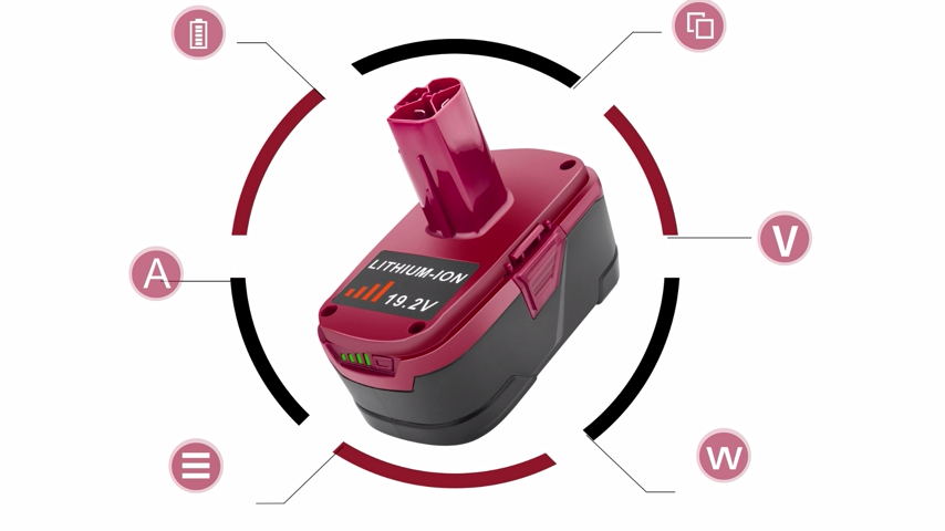 19.2 Volt 8.0Ah Battery Pack For Craftsman C3 DieHard Lithium ion