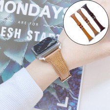 Strap For iWatch Watch Ultra2 Series 9 8 7 6 SE 5 4 3 Double Leather Band