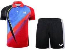 NEW Men's Badminton sportswear set T-Shirts +Shorts tennis clothes Sport Tops