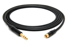 1 to 25 FT Mogami 2534 Neutrik Gold RCA to 1/4 TRS balance Star Quad Audio Cable