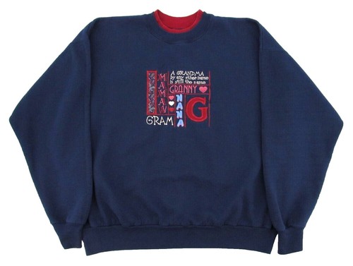 Pull De Noël Femme M&C Sportswear - Message "My Grandkids Are Worth Melting For", Taille 1X (plus), Marine, Neuf Avec étiquettes