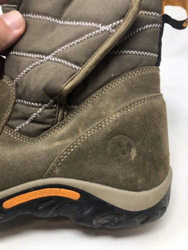 Merrell Jungle Moc Quilted Boots Opti Warm 200 Gram Insulation Kids US 5 Brown - Picture 5 of 8