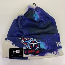 New Era Men's Tennessee Titans Sideline Ink Knit Beanie Hat OSFM