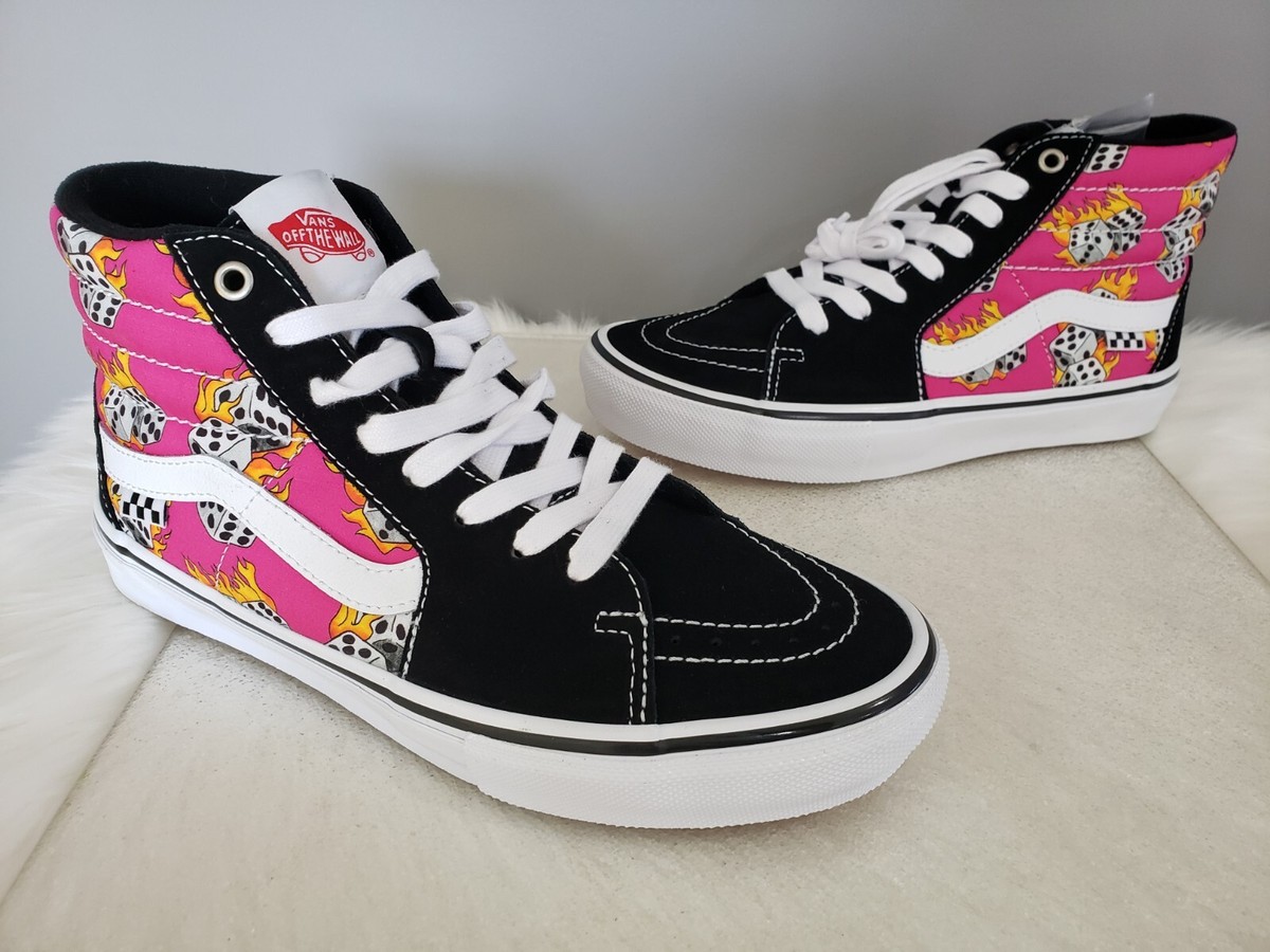 sk-8　 Vans Sk8-Hi Racing Red & White Skate Shoes | Zumiez