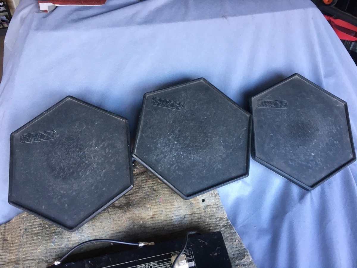 1983 Simmons SDS 8 Hexagonal Electronic Drum Pads 1987 MTX 9
