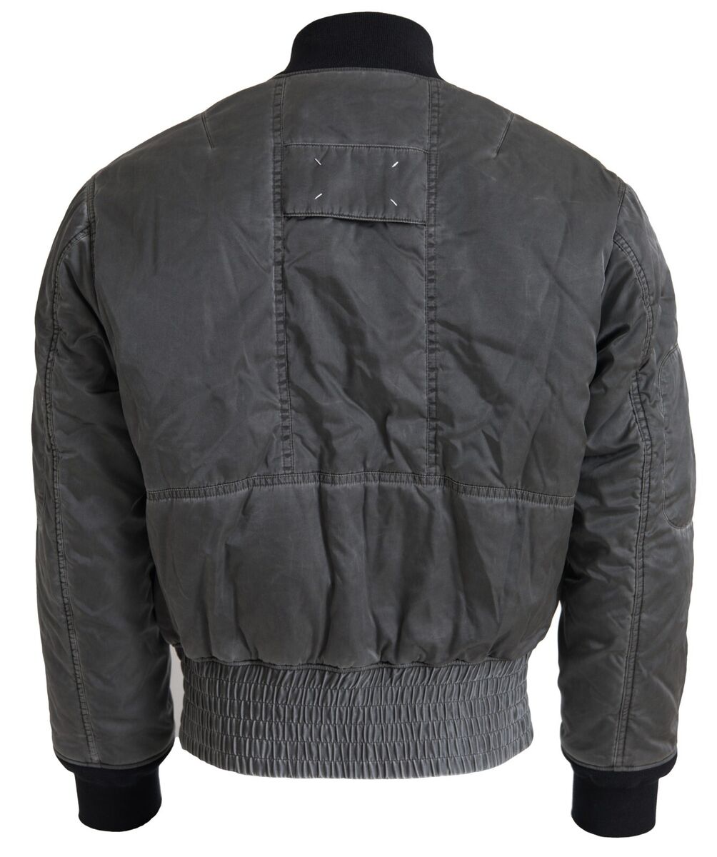 MAISON MARGIELA Jacket Gray Bomber Zipper Pocket Sleeves MAISON MARGIELA Jacket Gray Bomber Zipper Pocket Sleeves