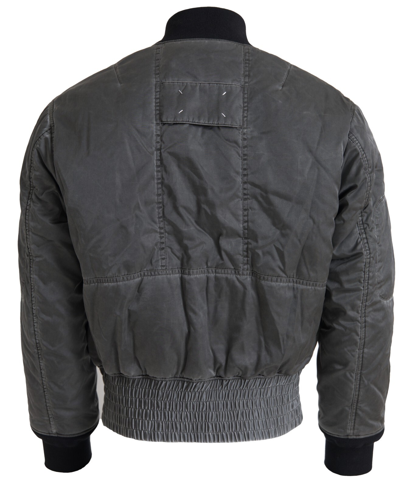 MAISON MARGIELA Jacket Gray Bomber Zipper Pocket Sleeves IT46/US36 