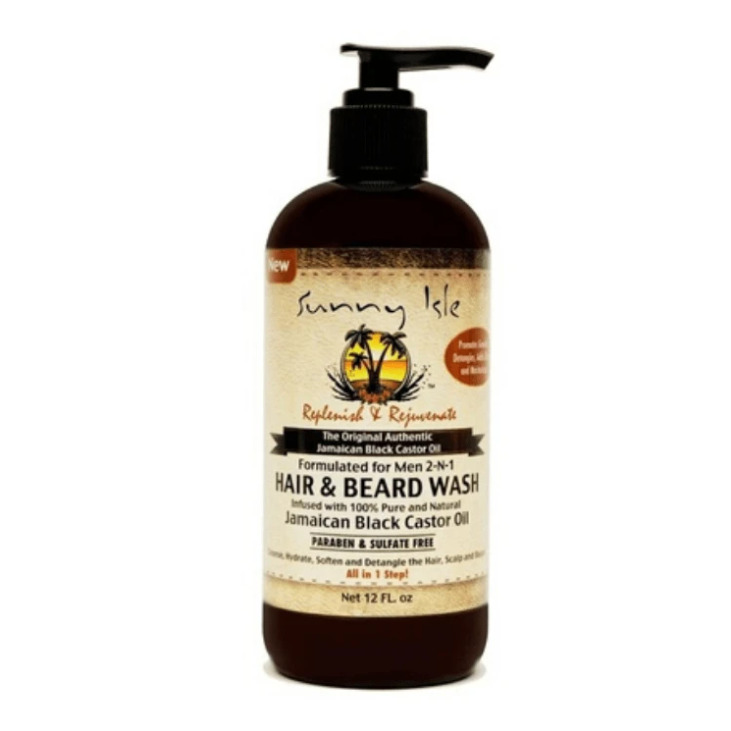 Sunny Isle Jamaican Black Castor Oil Hair & Beard Wash - 12 oz