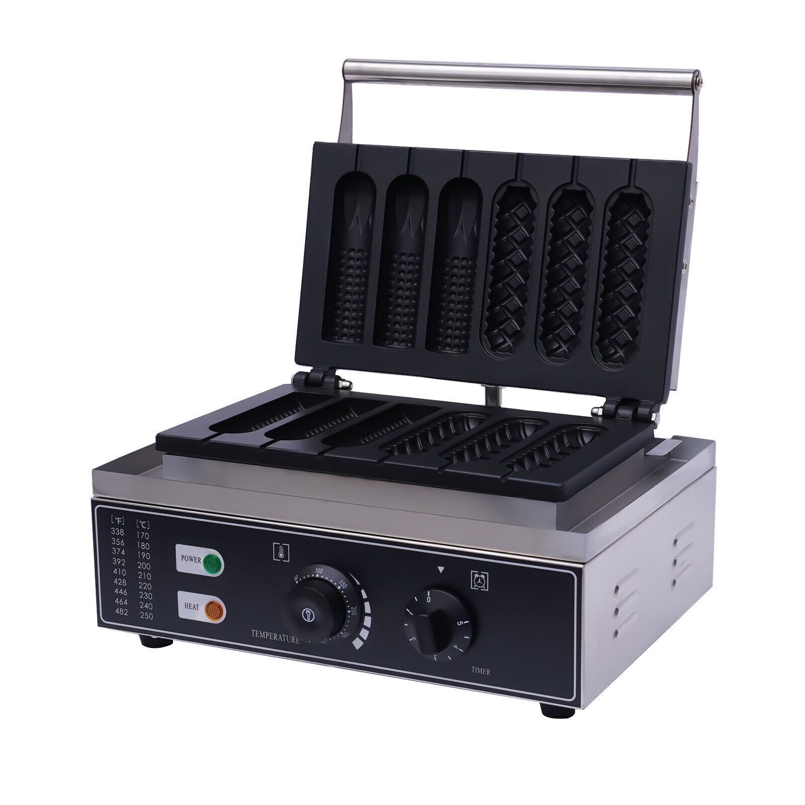 Commercial Electric Waffle Maker Hot Dog French Muffin Machine Corn Dog Maker