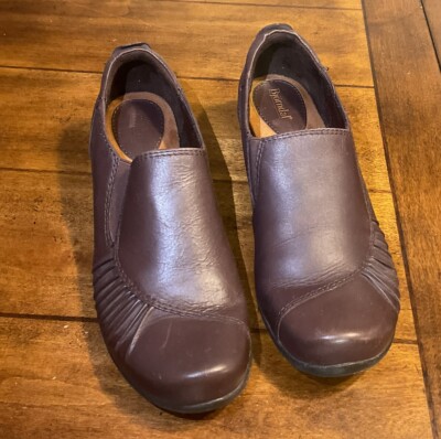 Bjorndal leather women's shoes brown size 1/2 m Slip Ons Clogs