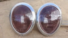 1939 Ford Deluxe HEADLIGHT BUCKET ASSEMBLIES Original pair Mercury