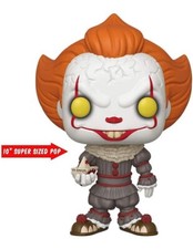 FUNKO POP MOVIES HORROR IT CHAPTER 2 - PENNYWISE WITH BOAT 10" VINYL FIGURE NEW!