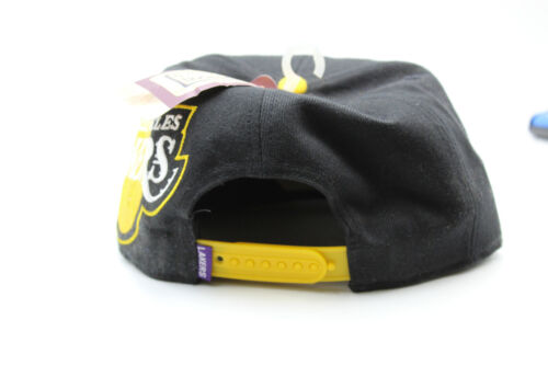 Authentische L.A. Lakers 47 Marke Druckknopflasche verstellbare Passform schwarz/gelb brandneu - Bild 4 von 4