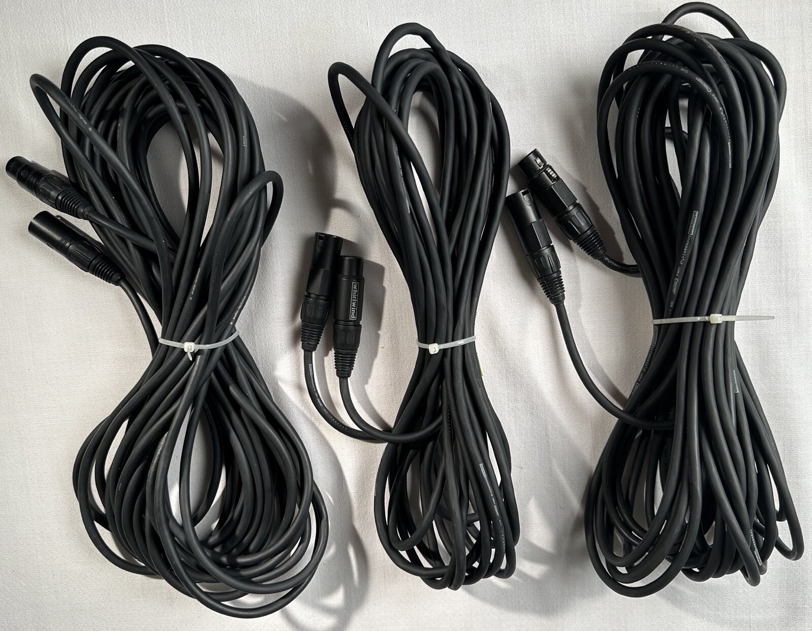 Microphone XLR Cable Bundle (2) 50’ & (1) 30'-image
