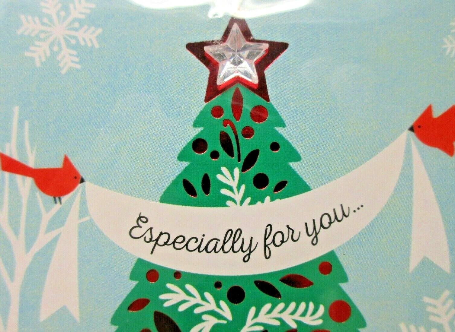 Tree Christmas Hallmark Cards Pkg Of 4 New Money Gift Card Holder Foil Jewel  763795338276 | Ebay