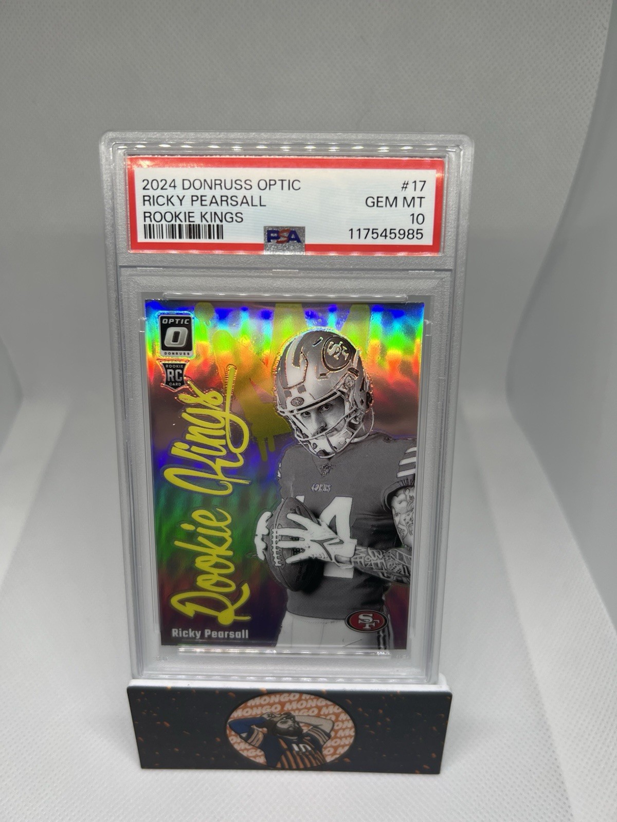 2024 Donruss Optic Ricky Pearsall Rookie Kings Case Hit PSA 10 RC 49ers