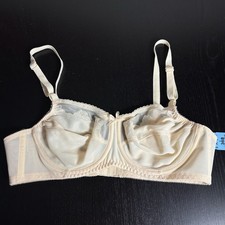 Vintage 90s BALI Size 36B Beige Flower Underwire Bra Style 0180 NWT