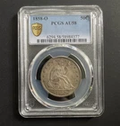 1858 - O Seated Liberty Half Dollar - New Orleans - PCGS AU58 - 90% Silver