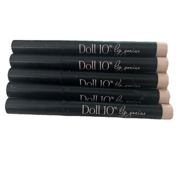 Doll 10 Lip Genius Lip Lining Lipstick UP GRADE 0.05oz - 5 Pack Bundle!
