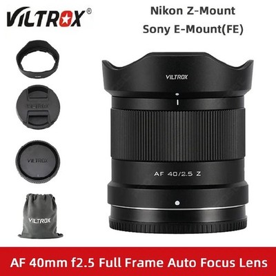 Viltrox AF 40mm F2.5 Full Frame Auto Focus Prime Lens for Sony E Nikon Z Mount