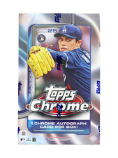2025 Topps Chrome Baseball Factory Sealed Hobby Box (1 Auto)