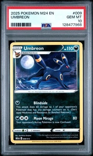 PSA 10 GEM MINT Umbreon McDonalds M24 2025 Pokemon 009/015