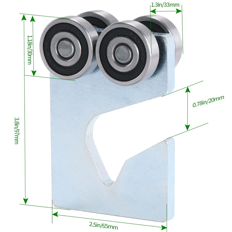 4-Wheel Trolley Assembly Rollers.Strut Channel Rollers Trolley.for use ...