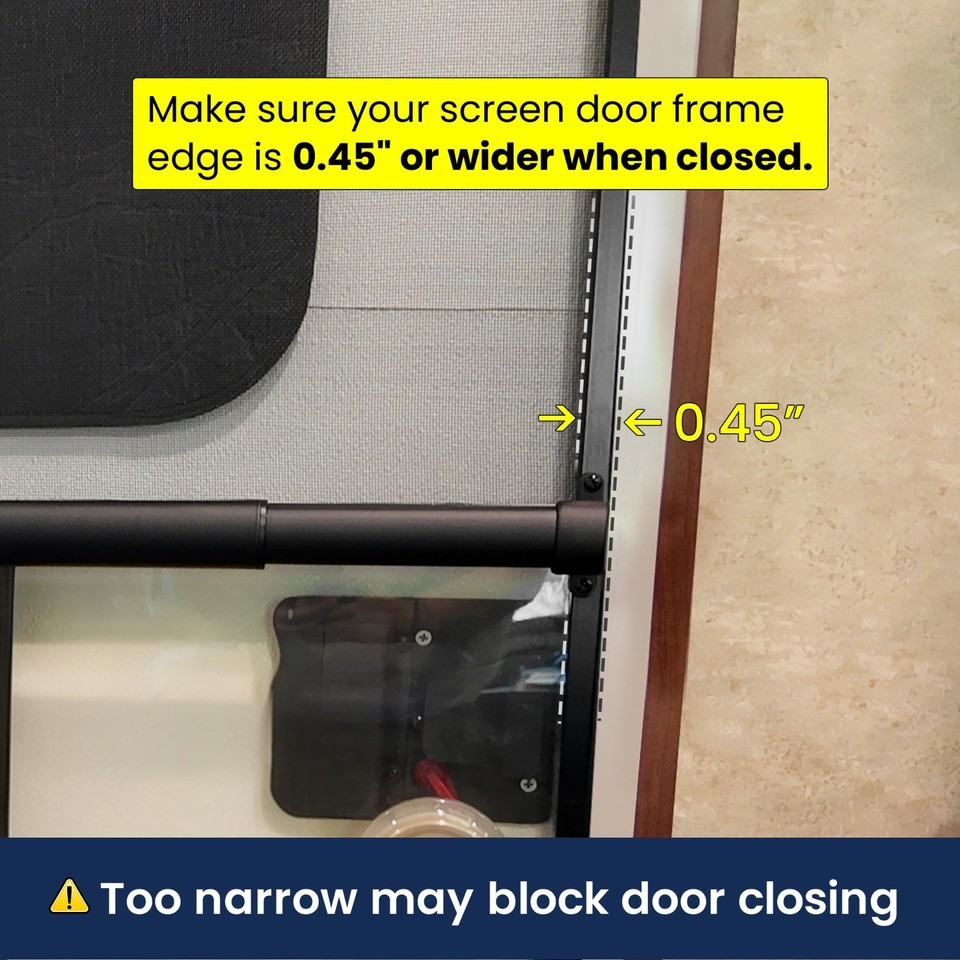 Safoner Aluminum RV Screen Door Handle Bar - Adjustable Grab /草稿做划线价 ...