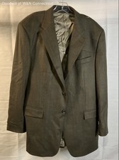 Vintage 90s Chaps Ralph Lauren Men's Green Lambs' Wool Blazer Jacket Sz 44L