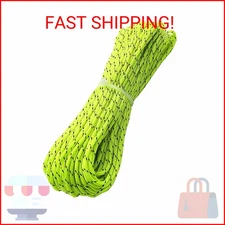 ThreeBulls 1.8mm Fluorescent Reflective Guyline Tent Rope Camping Cord Paracord 