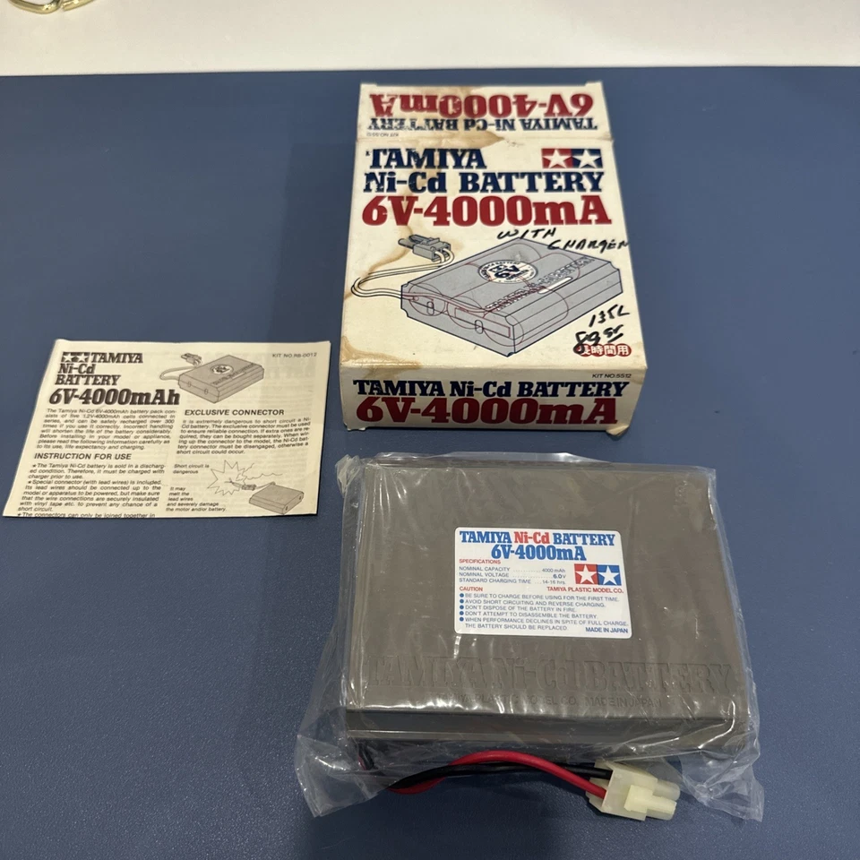 Tamiya Vintage Ni-Cd Batería 6V-4000mA Kit 5512 Blazer O Hilux Foto 2 de 4
