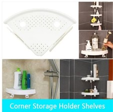 Bathroom Wall Corner Shelf Organizer; Kitchen Corner Storage Rack Non-Marking Sh
