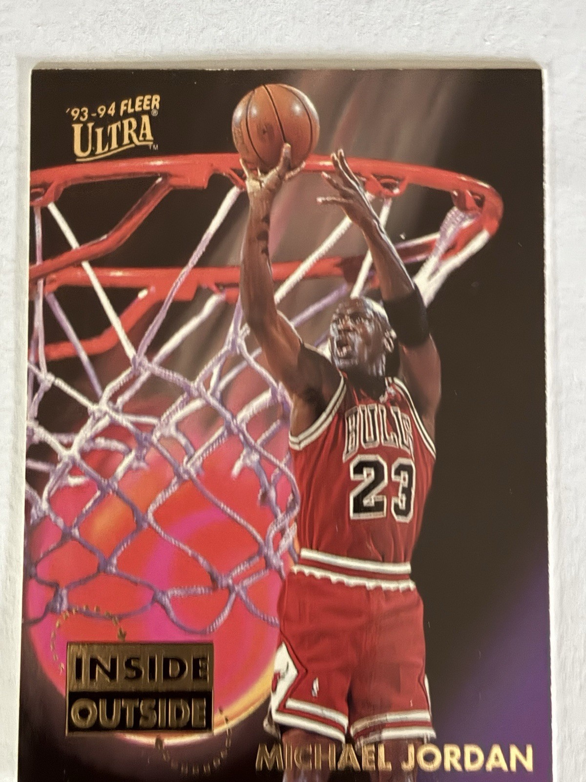 1993-94 Ultra Inside Outside #4 Michael Jordan