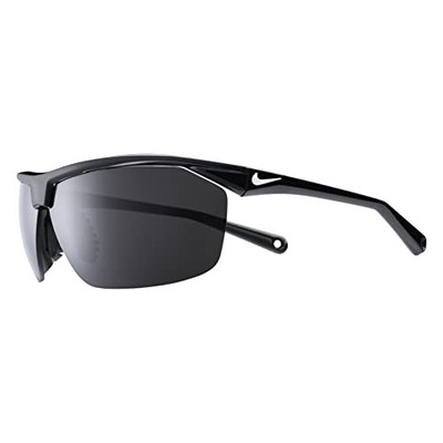 NIKE EV1128-001 TAILWIND 12 SUNGLASSES SHINY BLACK/WHITE FRAME COLOR, GREY LENS